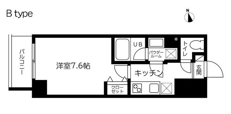 スカイコート蔵前Ⅱの間取り