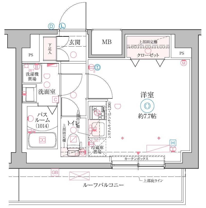 クレヴィスタ戸田の間取り