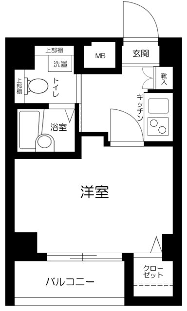 フェニックス新橋弐番館の間取り