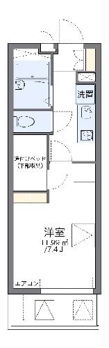 レオパレス丸根の間取り
