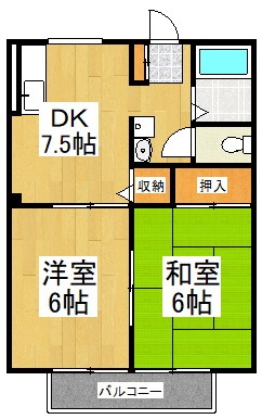 ヴィレッジⅡの間取り
