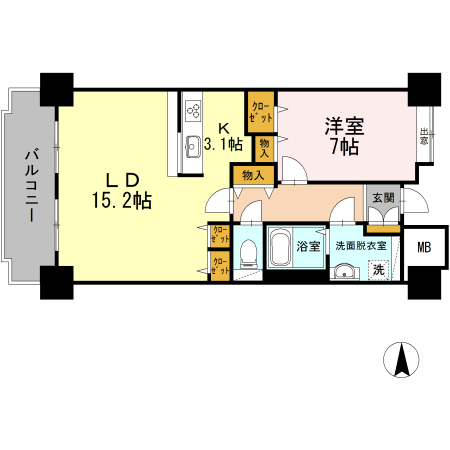 品川シーサイドビュータワー　Ⅰの間取り