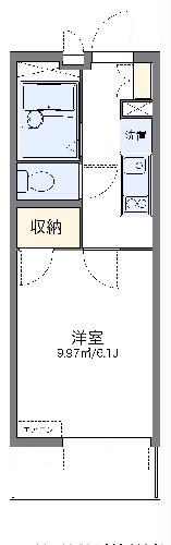 レオパレスラトナの間取り