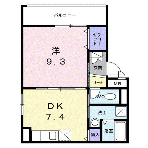 泊テラスStudioの間取り