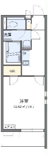 クレイノHAKODAの間取り