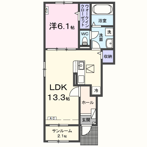 ソランジュの間取り