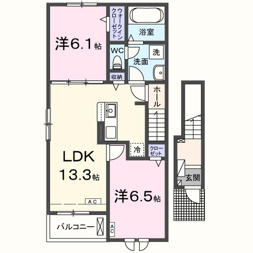 ソランジュの間取り