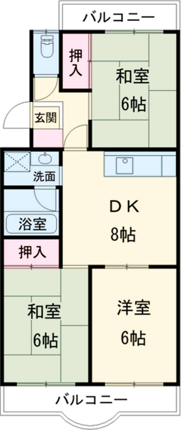パークヒル弐番館の間取り
