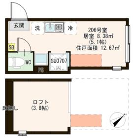 ハーモニーテラス宮本町Ⅳの間取り