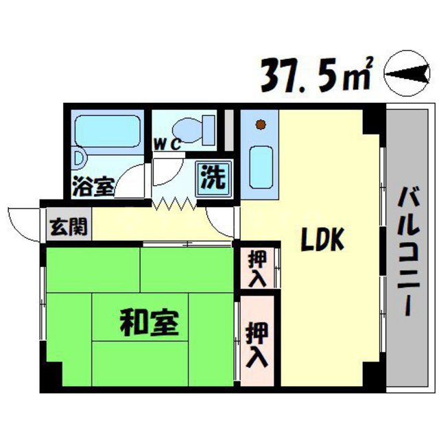ハイツまさき苑の間取り