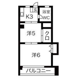 鶴マンションの間取り