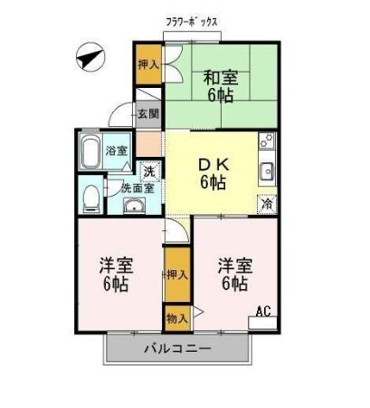ジョリメゾンセジュール Aの間取り