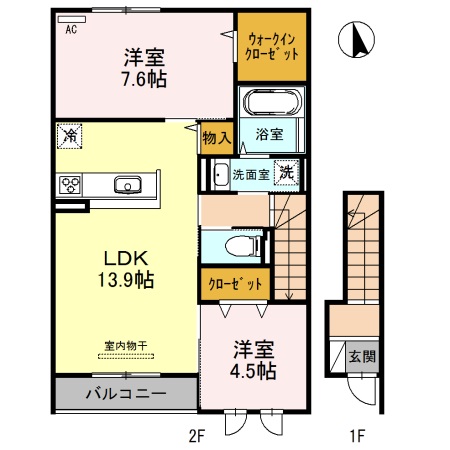 サンシャインホームズⅢの間取り