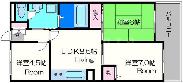 クレアコートの間取り