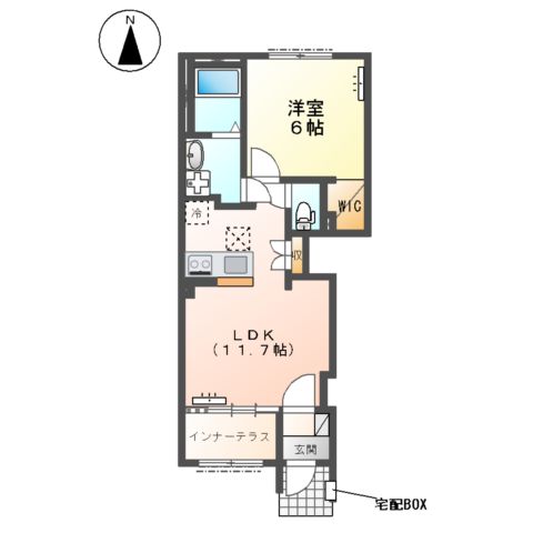 (仮)スターテラスⅡ針ヶ谷町新築アパートの間取り