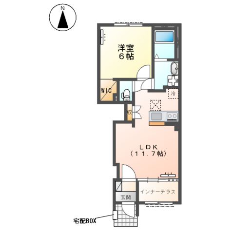 (仮)スターテラスⅡ針ヶ谷町新築アパートの間取り