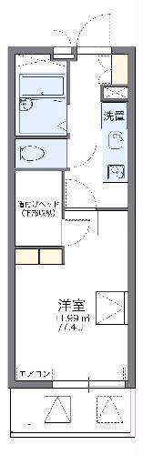 レオパレスリモーネⅡの間取り