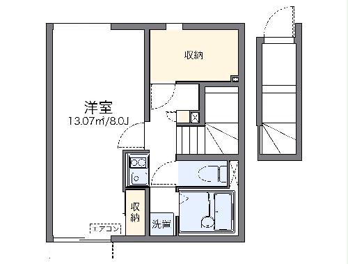 レオネクスト山崎　あずま橋の間取り