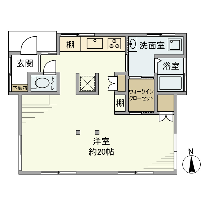 下石神井戸建の間取り