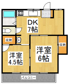 清水マンションの間取り