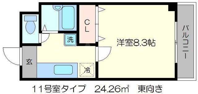 ハウスセゾン四条通の間取り
