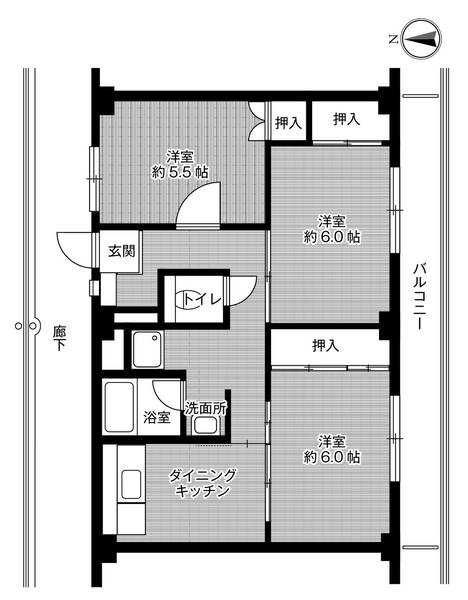 ビレッジハウス佐藤2号棟の間取り