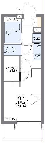 レオパレスMilkyWayの間取り
