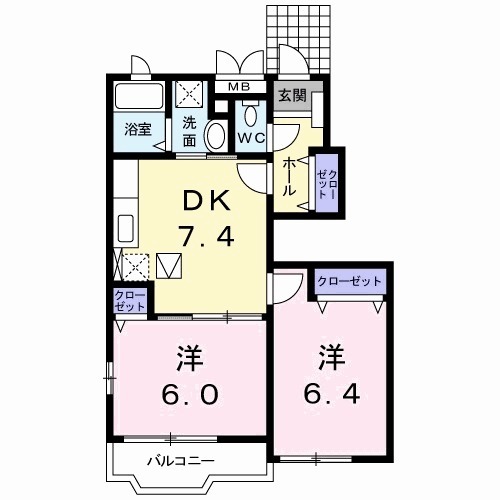 カルムコリーヌの間取り