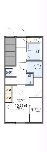 レオパレスライブリィスターⅡの間取り