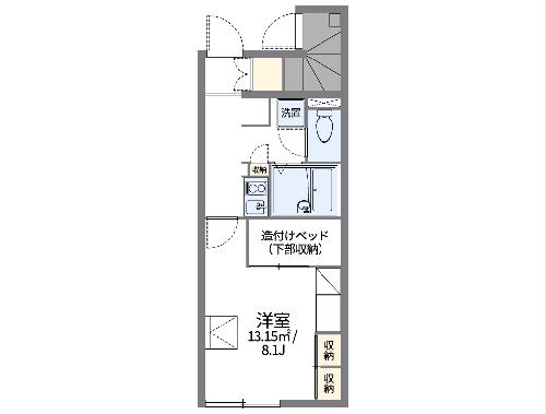 レオパレスかすもりの間取り