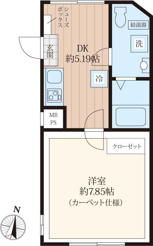 ラシクラスＥＸ中野の間取り