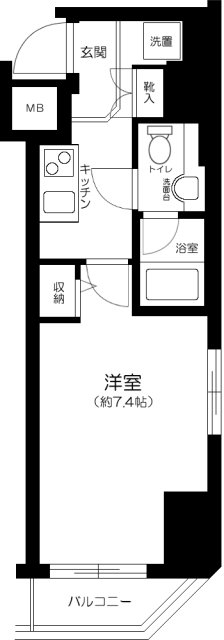 Casa Splendido Toranomon Estの間取り