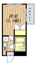 モンテリサイア淵野辺 203号室の間取り