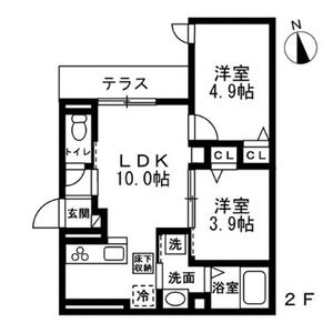 (仮)練馬区錦2丁目新築共同住宅の間取り