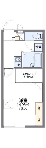 レオパレスグリーンヒルズライフの間取り