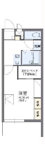 レオパレスアムールの間取り