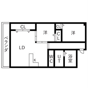 マンションハマナスの間取り