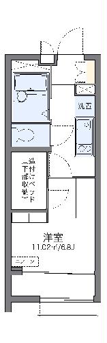 レオパレスヴェルレーヌの間取り