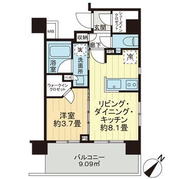 ルピアシェリール南浦和の間取り