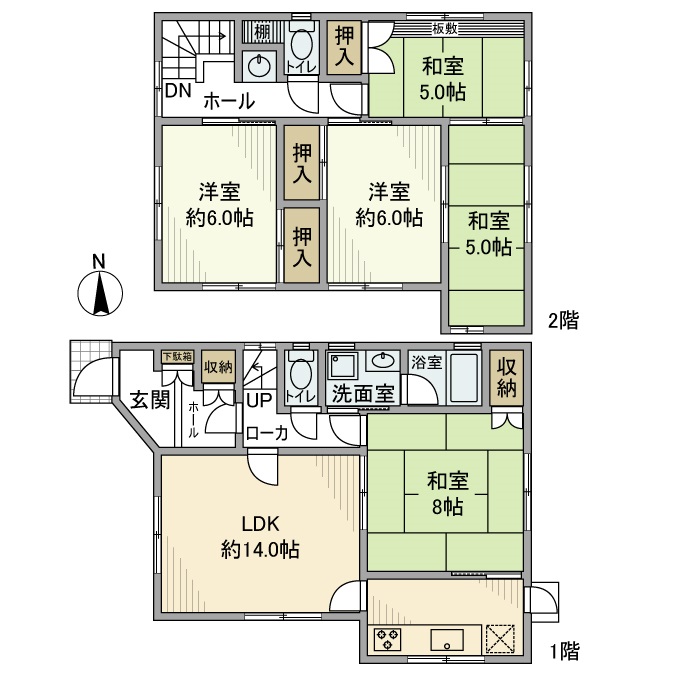 駒沢戸建の間取り