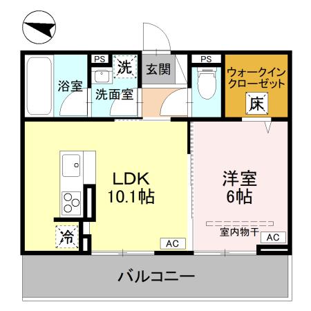 アメニティ 美南東の間取り