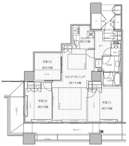 エアライズタワーの間取り