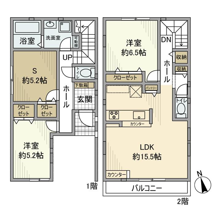 徳丸戸建の間取り