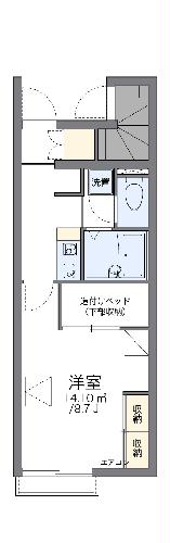 レオパレスウィステリアαの間取り