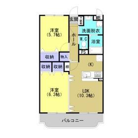 林マンションFの間取り