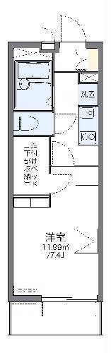 レオパレス荒子川公園の間取り