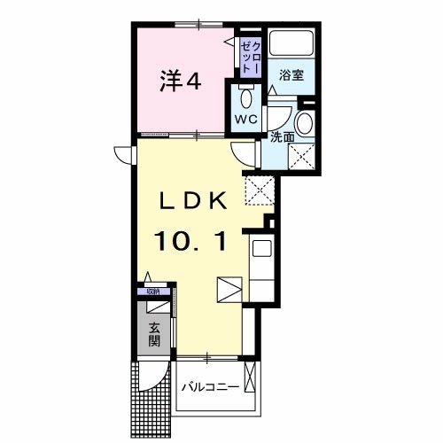 ダウン タウンAの間取り