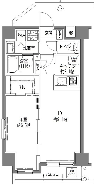 TLRレジデンス大鳥居の間取り
