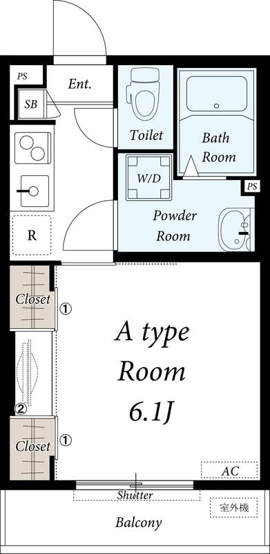 リブリ・外苑東四谷HOUSEの間取り