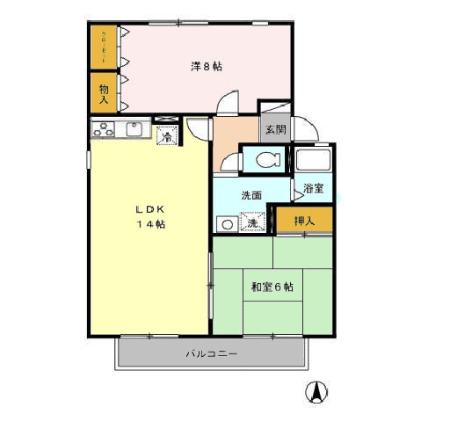 L’Untieune(アンティエーヌ) Bの間取り